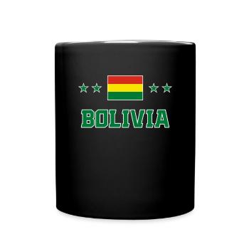 Bolivien - Tasse einfarbig - Schwarz - Vorne
