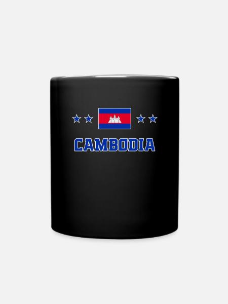 Kambodscha - Tasse einfarbig - Schwarz