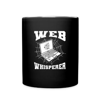 Web Entwickler Webdeveloper Witzig - Tasse einfarbig - Schwarz - Vorne
