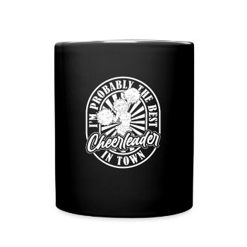 Cheerleader Cheerleading - Full Colour Mug - black - Front