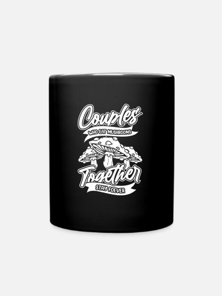Pilzsammler Pilze - Tasse einfarbig - Schwarz