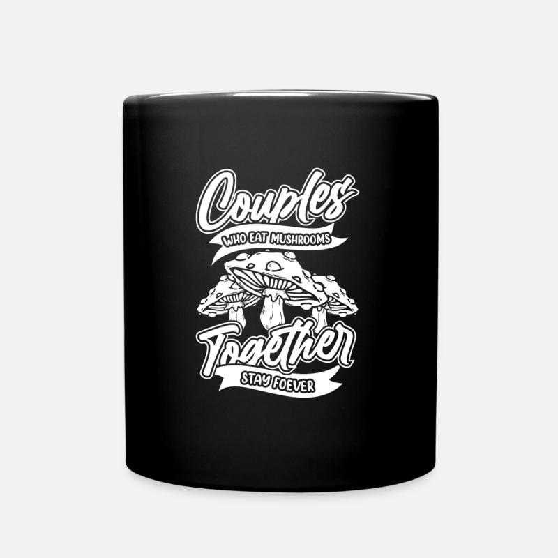 Pilzsammler Pilze - Tasse einfarbig - Schwarz