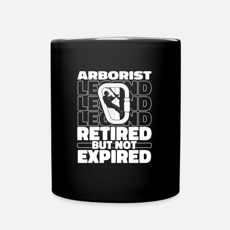 Baumpfleger Baumkletterer Arborist Im Ruhestand - Tasse einfarbig - Schwarz