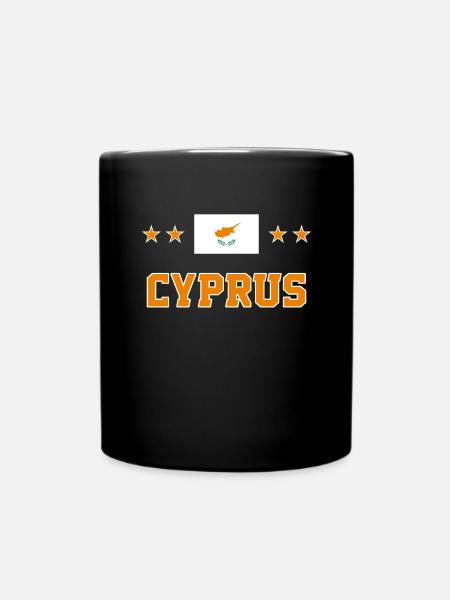 Zypern - Tasse einfarbig - Schwarz