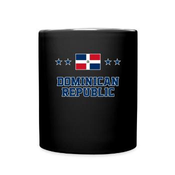 Dominican Republic - Full Colour Mug - black - Front