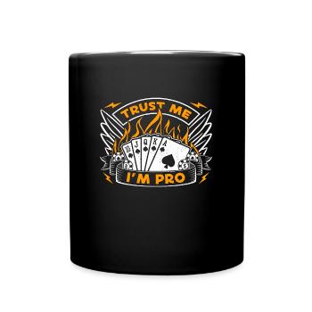 Le Blackjack classique Croyez-moi Je suis Pro aime le jeu de cartes - Mug uni - noir - Devant