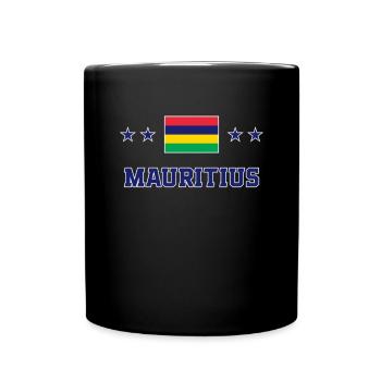 Mauritius - Tasse einfarbig - Schwarz - Vorne