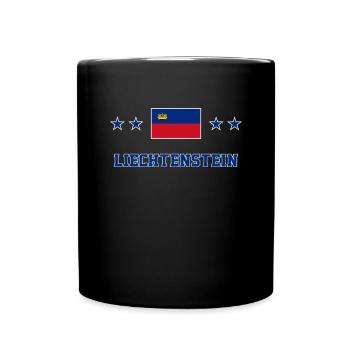 Liechtenstein - Tasse einfarbig - Schwarz - Vorne