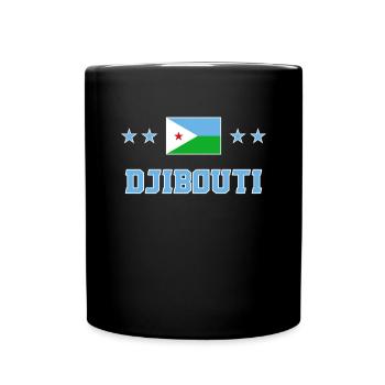 Dschibuti - Tasse einfarbig - Schwarz - Vorne