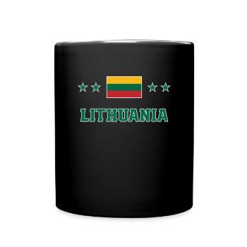 Lithuania - Full Colour Mug - black - Front