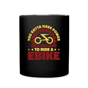 Performance cycliste cycliste de route - Mug uni - noir - Devant