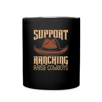 Rodeo Cowboy Hut Ranch Cowboy - Mug uni - noir - Devant