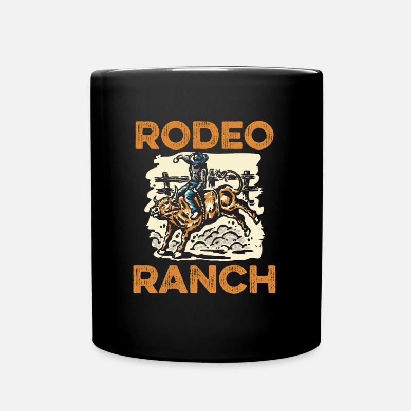 Rodeo Cowboy Anch Ranch Cowboy - Tasse einfarbig - Schwarz