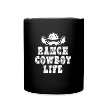 Rodeo Cowboy Hut Ranch Cowboy - Mug uni - noir - Devant