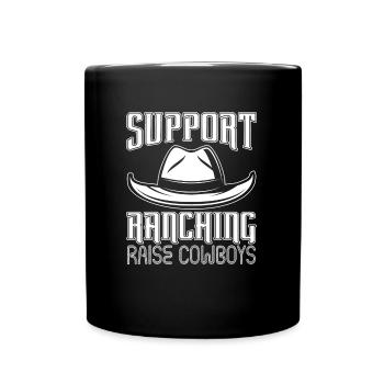 Rodeo Cowboy Ranch Cowboy - Full Colour Mug - black - Front