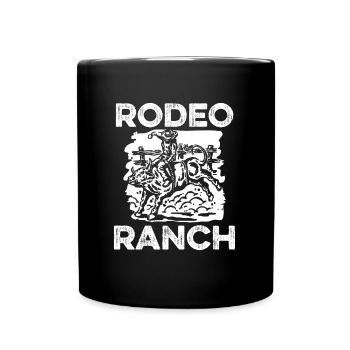 Rodeo Cowboy Ranch Cowboy - Full Colour Mug - black - Front