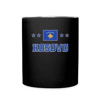 Kosovo - Tasse einfarbig - Schwarz - Vorne