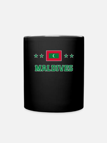 Malediven - Tasse einfarbig - Schwarz
