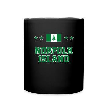 Norfolk Island - Full Colour Mug - black - Front