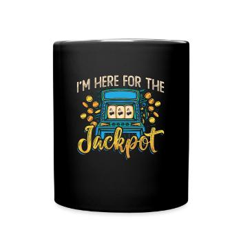 Slots Machine I'm Here For The Jackpot Lucky Slots - Mug uni - noir - Devant