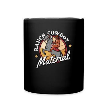 Rodeo Cowboy Ranch Cowboy - Tasse einfarbig - Schwarz - Vorne