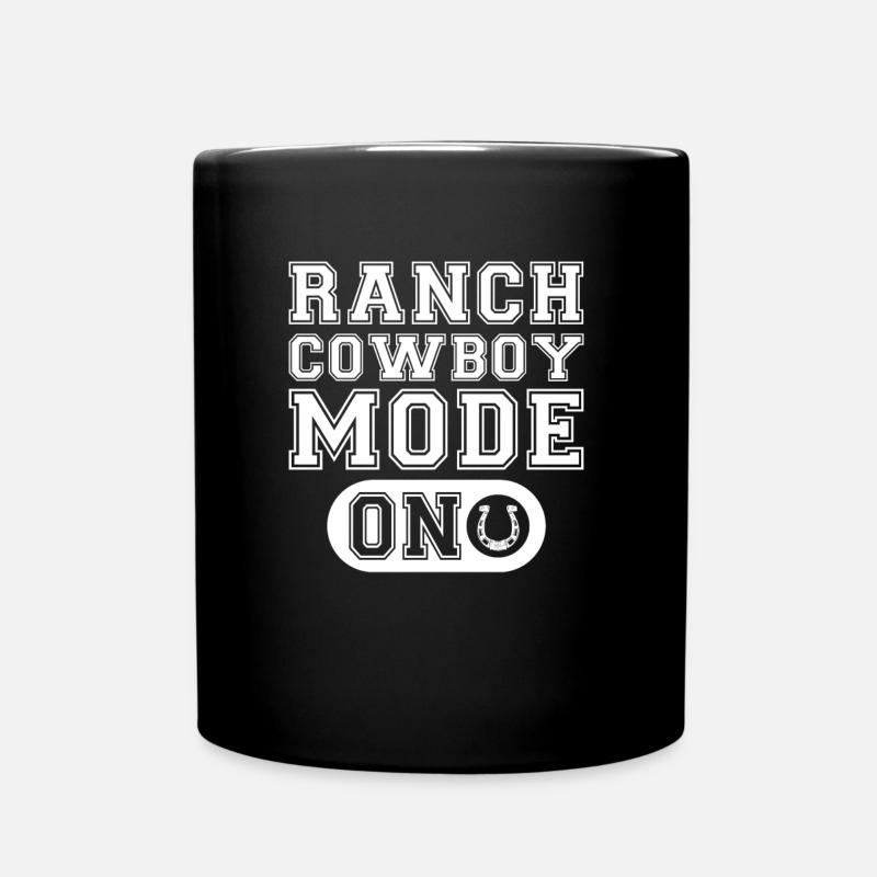 Rodeo Cowboy Ranch Cowboy - Tasse einfarbig - Schwarz