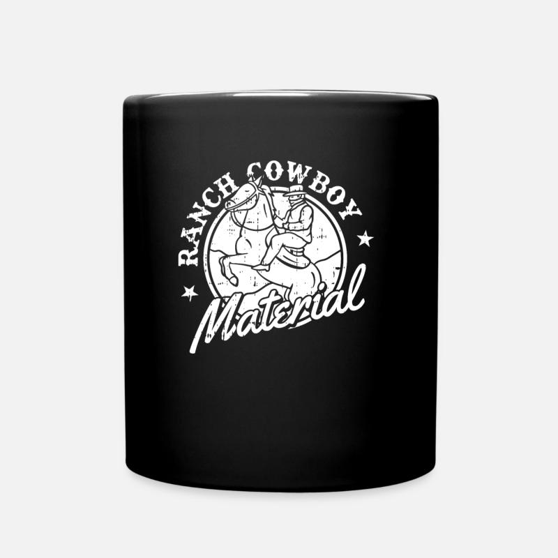 Rodeo Cowboy Lustig Ranch Cowboy - Tasse einfarbig - Schwarz