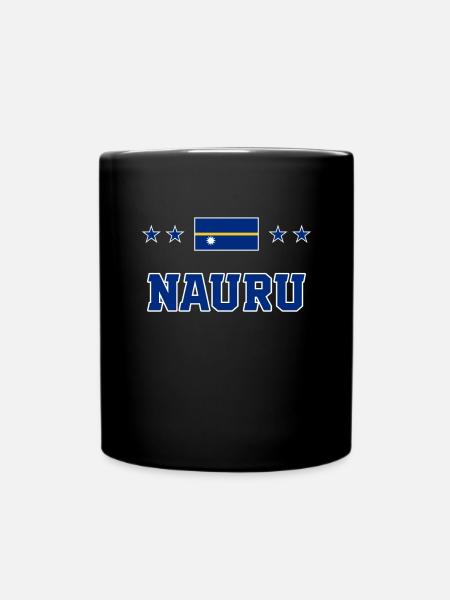 Nauru - Tasse einfarbig - Schwarz
