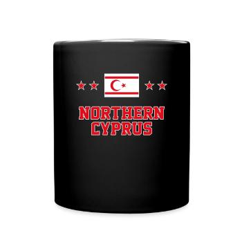 Northern Cyprus - Full Colour Mug - black - Front