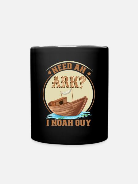 Arche Noah Christlicher Witz - Tasse einfarbig - Schwarz