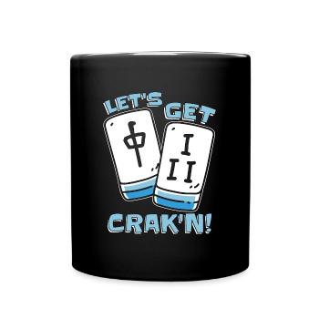 Mahjong Let's Get Crak'n Board Game Mahjong Tiles - Tasse einfarbig - Schwarz - Vorne