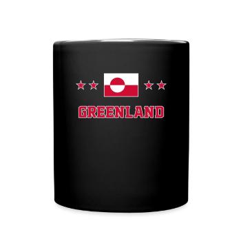 Groenland - Mug uni - noir - Devant