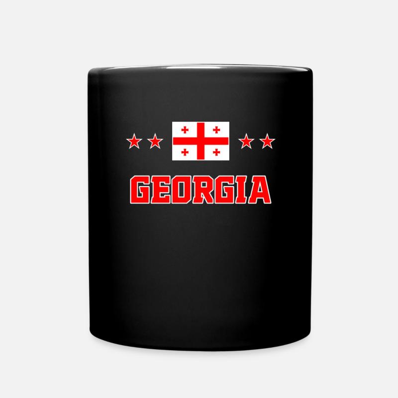 Georgien - Tasse einfarbig - Schwarz