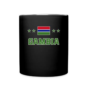 Gambie - Mug uni - noir - Devant