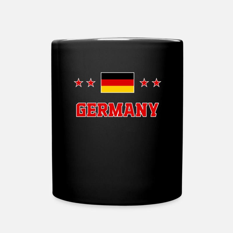 Deutschland - Tasse einfarbig - Schwarz