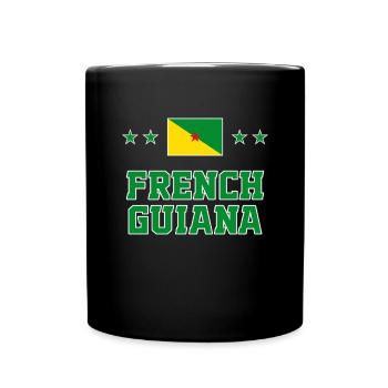 Französisch-Guayana - Tasse einfarbig - Schwarz - Vorne