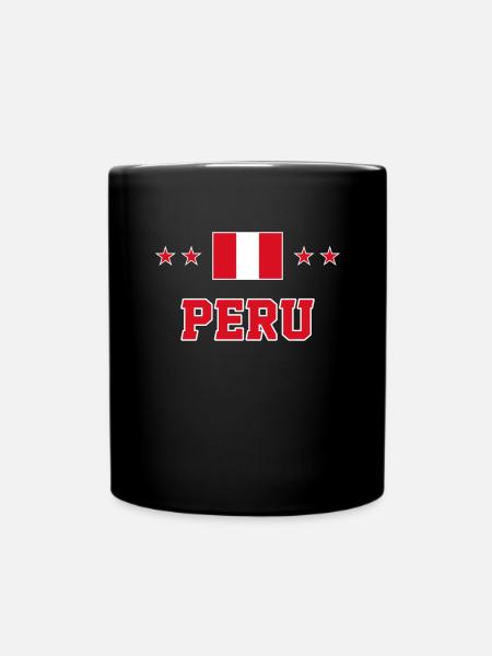 Peru - Tasse einfarbig - Schwarz