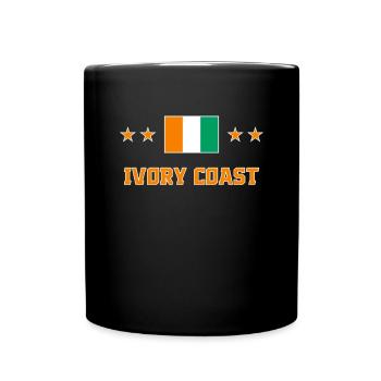 Ivory Coast - Full Colour Mug - black - Front