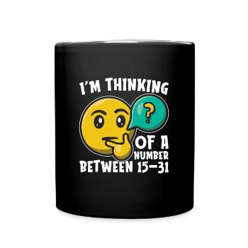 Cribbage I'm Thinking Of A Number Playing Cards - Full Colour Mug - black - Front