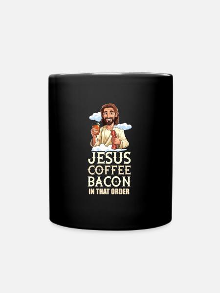 Bacon Bacon Café - Mug uni - noir