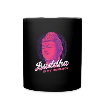 Buddha Buddhist House Boy - Full Colour Mug - black - Front
