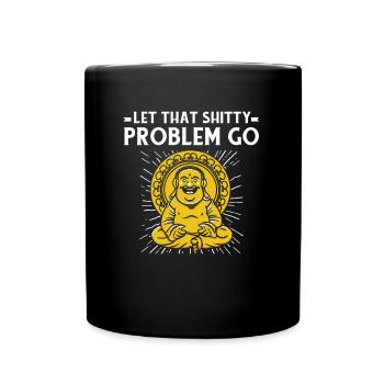 Bouddha bouddhiste drôle - Mug uni - noir - Devant
