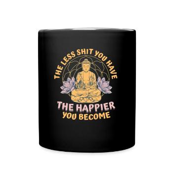 Bouddha bouddhiste drôle - Mug uni - noir - Devant
