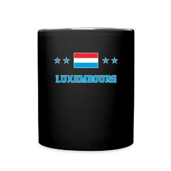 Luxemburg - Tasse einfarbig - Schwarz - Vorne