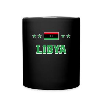 Libyen - Tasse einfarbig - Schwarz - Vorne