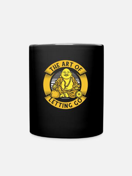 Buddha Buddhist Lustig - Tasse einfarbig - Schwarz