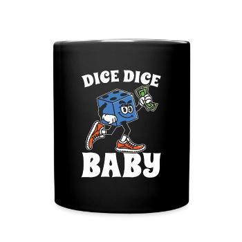 Bunco Dice Dice Baby Loves Party Game Bunco Lover - Full Colour Mug - black - Front