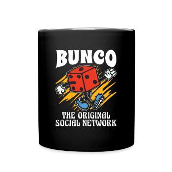 Bunco The Original Social Network Loves Party Game - Full Colour Mug - black - Front