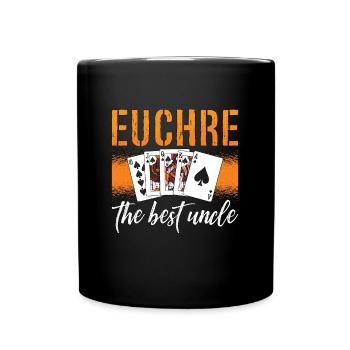 Euchre Le meilleur oncle Cartes à jouer Euchre Player - Mug uni - noir - Devant