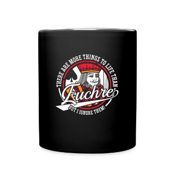Euchre il y a plus de choses à la vie cartes à jouer - Mug uni - noir - Devant